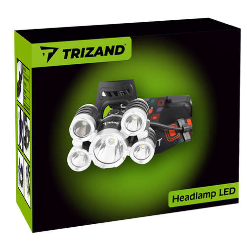 5 x T6 CREE LED čelovka