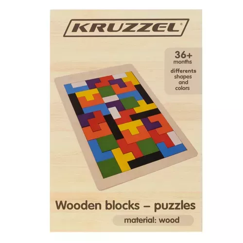 Dřevěné puzzle/Kruzzel 22667