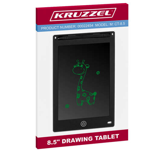 Kreslicí tablet 8,5&quot; černý KRUZZEL 22454