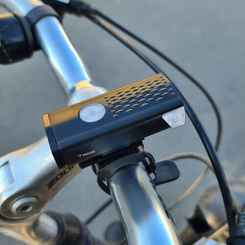 Lampka rowerowa LED USB + tylne światło 23679