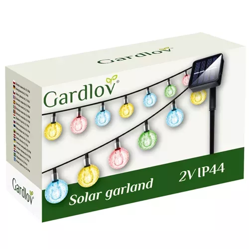 Solární girlanda 6m 2V IP44 Gardlov 23864