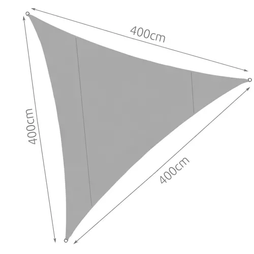 Stínová plachta 4x4x4m - šedá Gardlov 23141