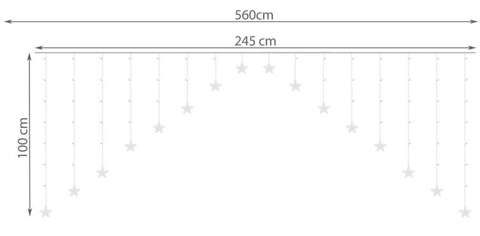 Světelná závora 136LED - vícebarevná 31V KŚ11336