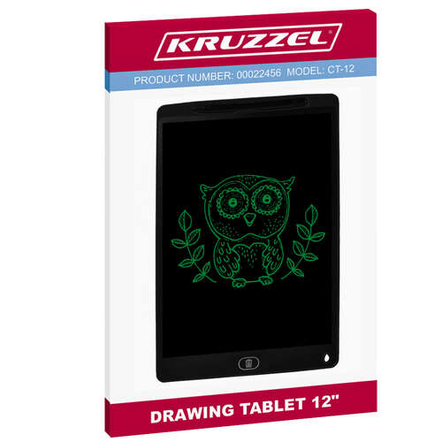 Tablet na kreslení 12&quot; černý KRUZZEL 22456