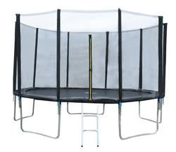 366cm garden trampoline - outside mesh - 5 legs