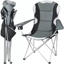 Black and gray fishing chair 23674