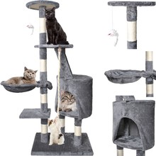 Cat tree 118 cm, gray