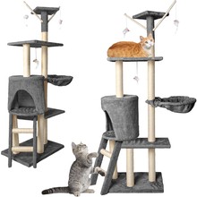 Cat tree 138cm gray