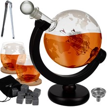 Decanter - globe - whiskey set Malatec 22553