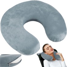 Gray travel pillow P7973