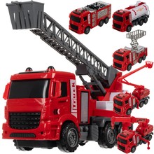 Kruzzel 24631 Fire Department Car Set