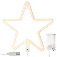 LED bedside lamp - star - warm white