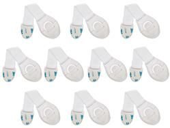 Security - lock for cabinets 10 pcs. white