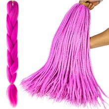 Synthetic hair braids - purple