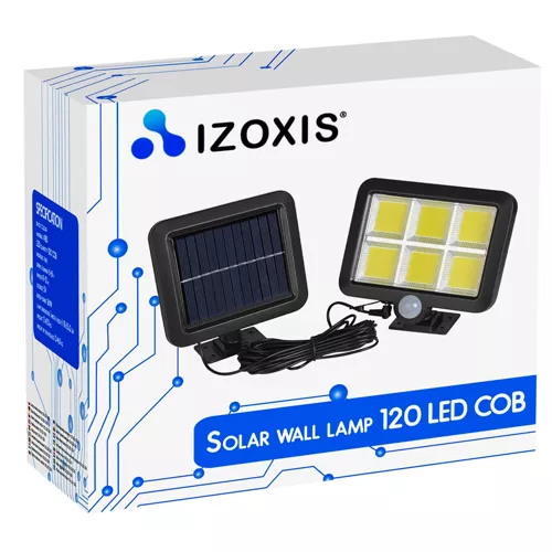 Solar wall lamp 120 LED COB Izoxis 19892 CATEGORIES Lighting