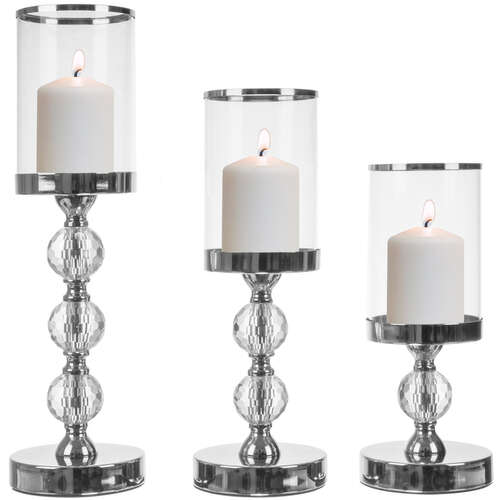 Candlestick-lantern set of 3 Ruhhy 22314