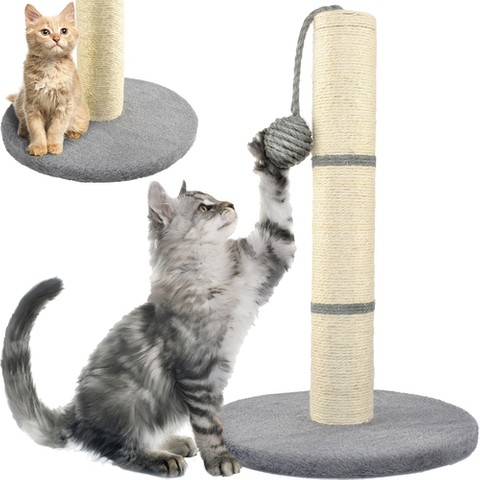 Cat scratching post - gray post 45cm