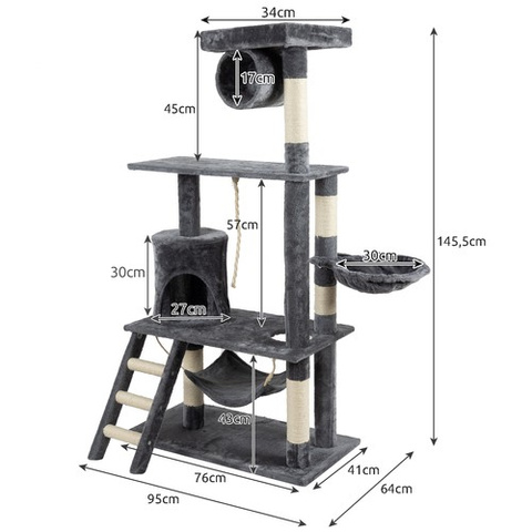 Horizontal cat hot sale tree