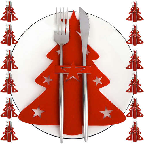 Cutlery case - Christmas trees, 12 pcs. Ruhhy 22304