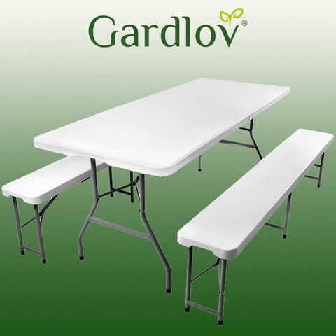 Folding garden table 180 cm 2 benches CATEGORIES Garden