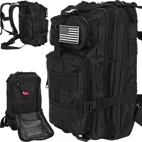 Military backpack black small 