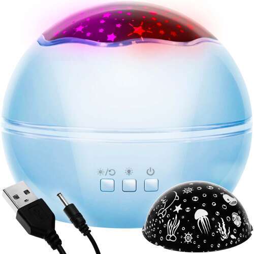 Night light with projector - blue LP16858