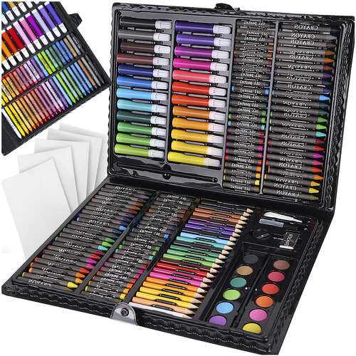 Painting set in a case 168 pcs black 