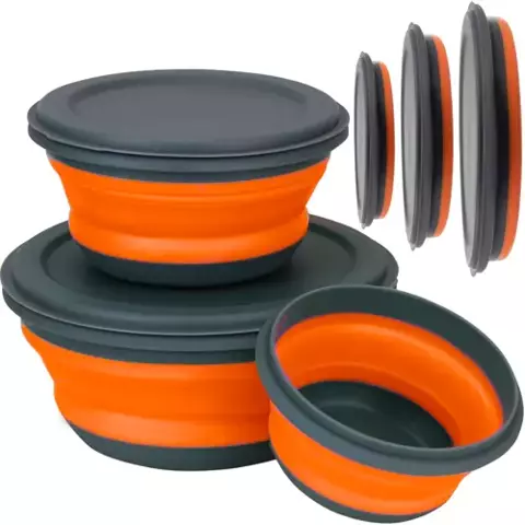 Silicone folding bowls - 3 pcs Ruhhy 20781