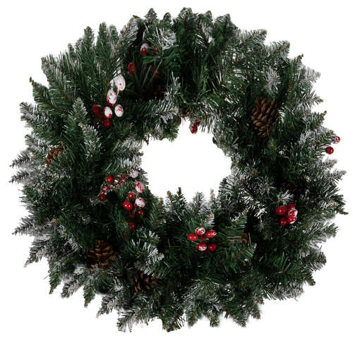 Snow-covered Christmas wreath Ruhhy 22302