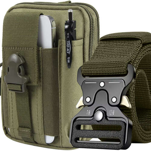 Tactical waist bag + belt greenTrizand 24322