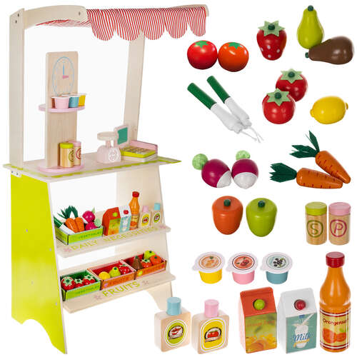 Wooden stall with accessories Kruzzel 24888