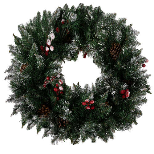 Wreath - snow-covered Christmas decoration Ruhhy 22302