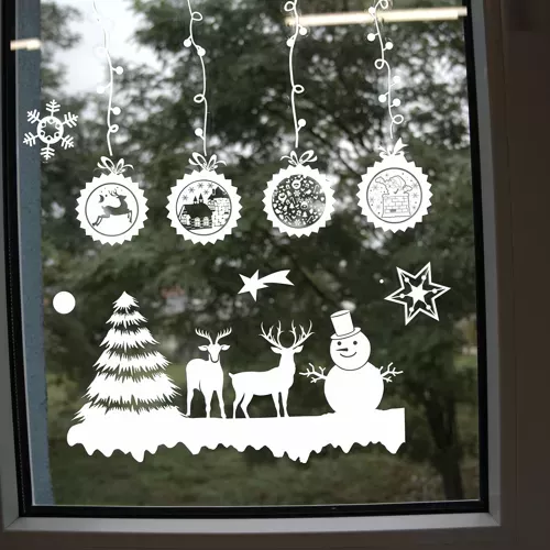 Autocollants de fenêtre de Noël Ruhhy 22253