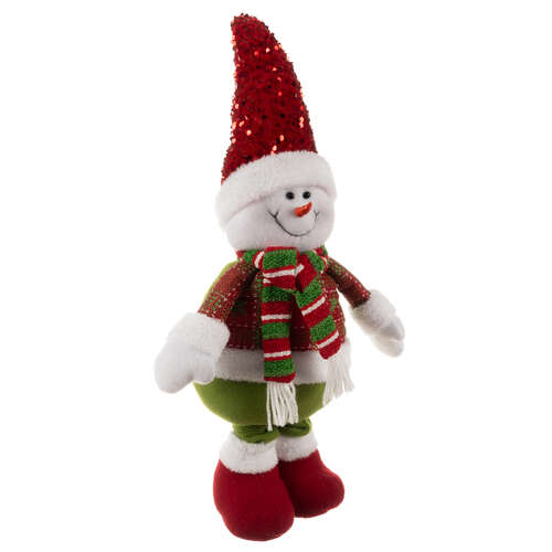 Bonhomme de neige de Noël - télescopique 95 cm Ruhhy 22331