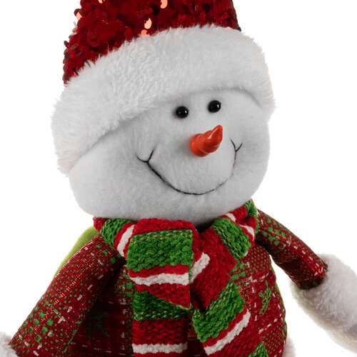 Bonhomme de neige de Noël - télescopique 95 cm Ruhhy 22331