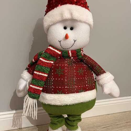 Bonhomme de neige de Noël - télescopique 95 cm Ruhhy 22331