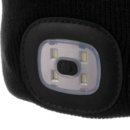 Bonnet d&#39;hiver avec lampe de poche - noir Trizand 22663