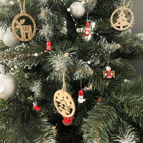 Boules de Noël/pendentifs d'arbre 10 pcs. Ruhy 22943