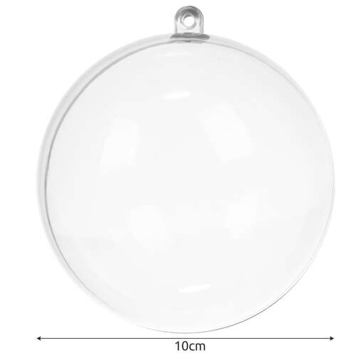 Boules transparentes 10 cm, lot de 10 Ruhhy 22277