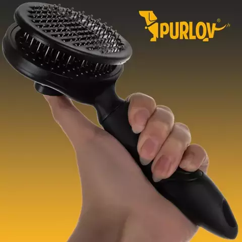 Brosse à fourrure autonettoyante