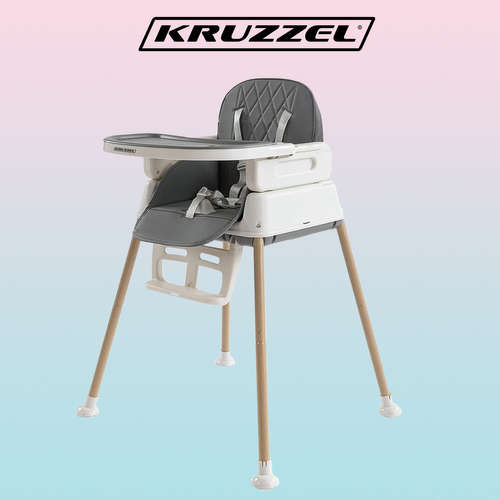 Chaise d&#39;alimentation - gris Kruzzel 22014