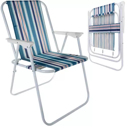 Chaise de jardin Trizand Bergame. bleu 23558