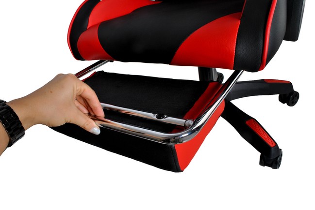 Chaise de jeu - noir et rouge Dunmoon