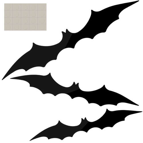 Chauve-souris - set de décoration de 3 pcs. Malatèque 22004