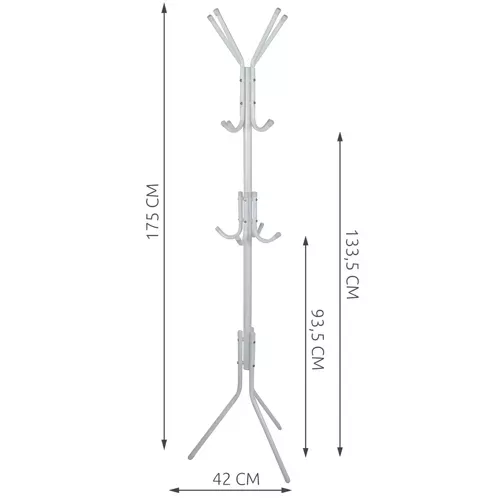 Cintre sur pied 170cm - blanc Ruhhy 23814