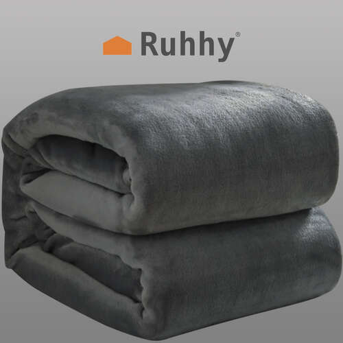 Couverture 1,6x2m - gris Ruhhy 22695