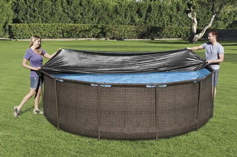 Couverture pour piscine à cadre BESTWAY 58037 de 366 cm