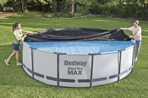 Couverture pour piscine à cadre BESTWAY 58037 de 366 cm