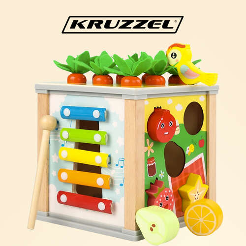 Cube éducatif en bois - trieur Kruzzel 22566