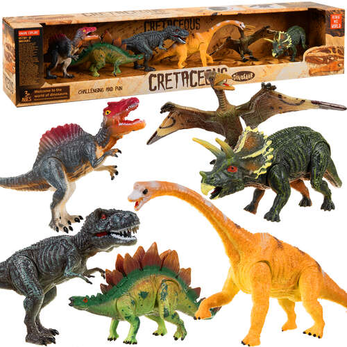 Dinosaures - figurines mobiles, 6 pcs. 22398
